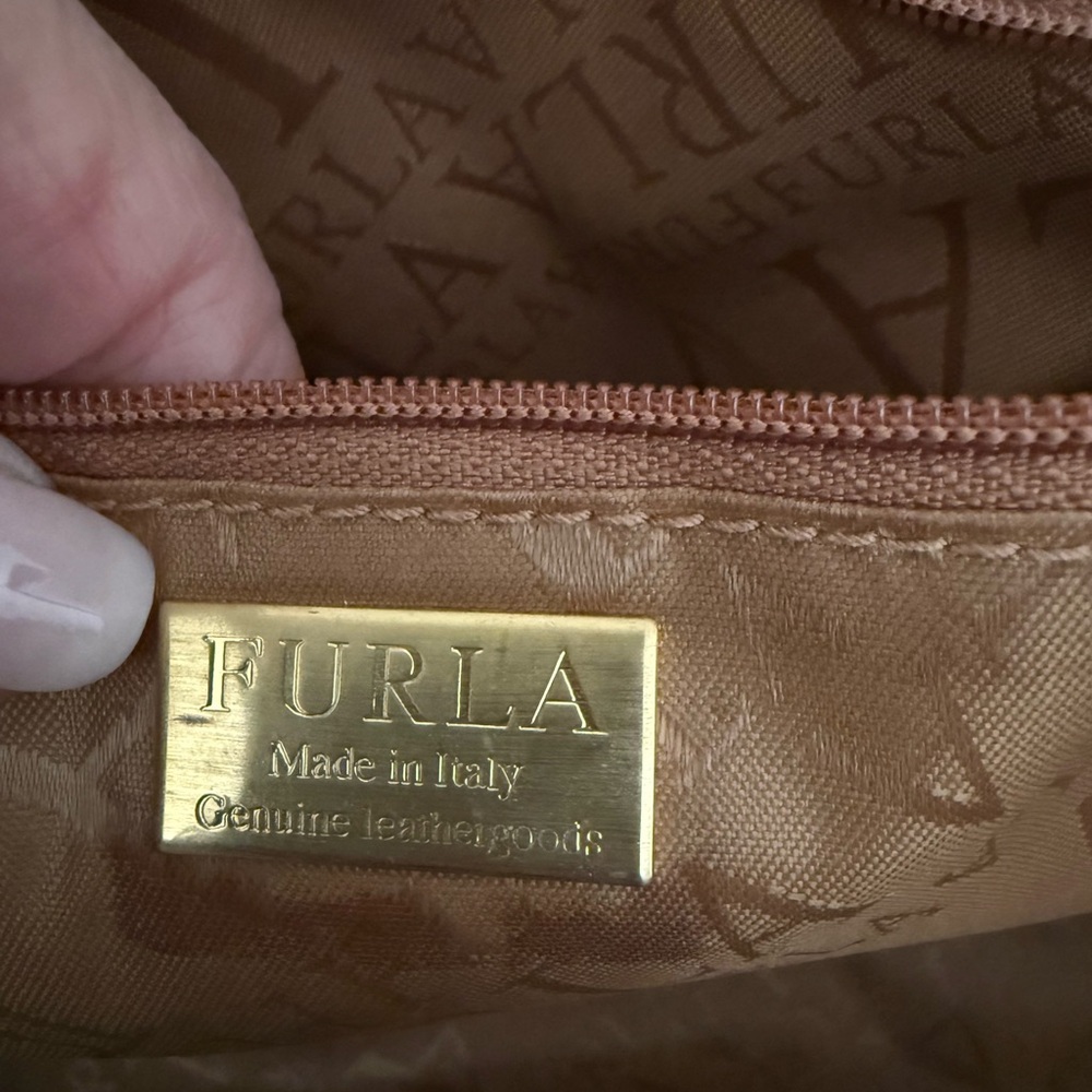 Furla Italian Leather Satchel - Picture 3 of 10